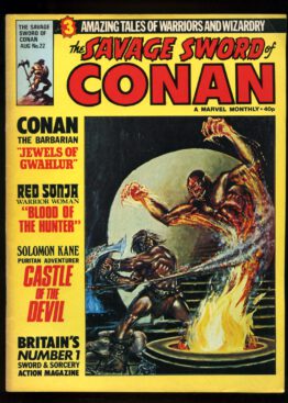 marvel comics, savage sword of conan uk #22